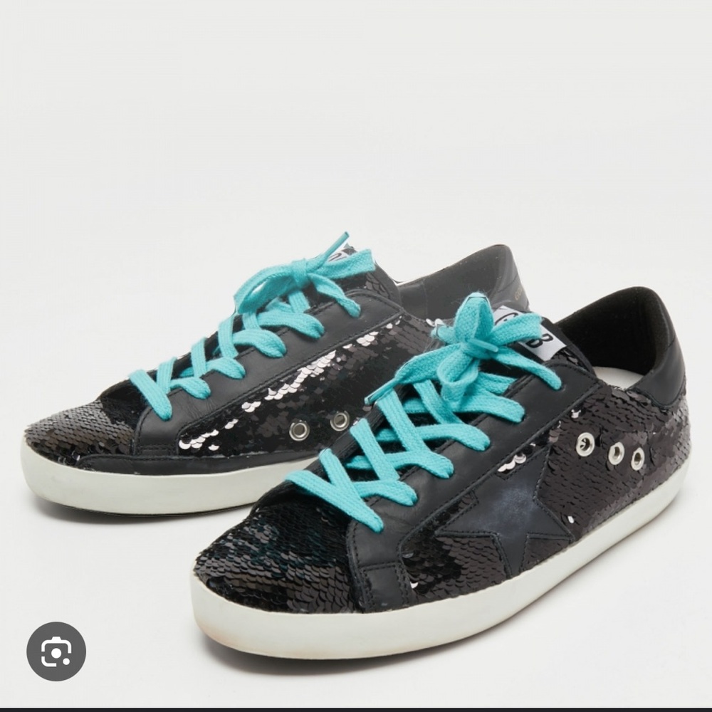 Golden Goose Black Sequence Superstar size 37